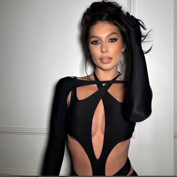 H&M x MUGLER Swimsuit/ Bodysuit Size 12